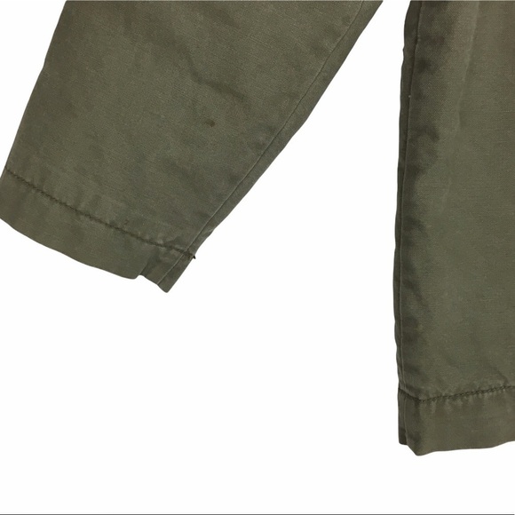 OLD NAVY Jacket Kid’s Olive Field Military Style Twill Sherpa Size Small 6-7 - Picture 8 of 15